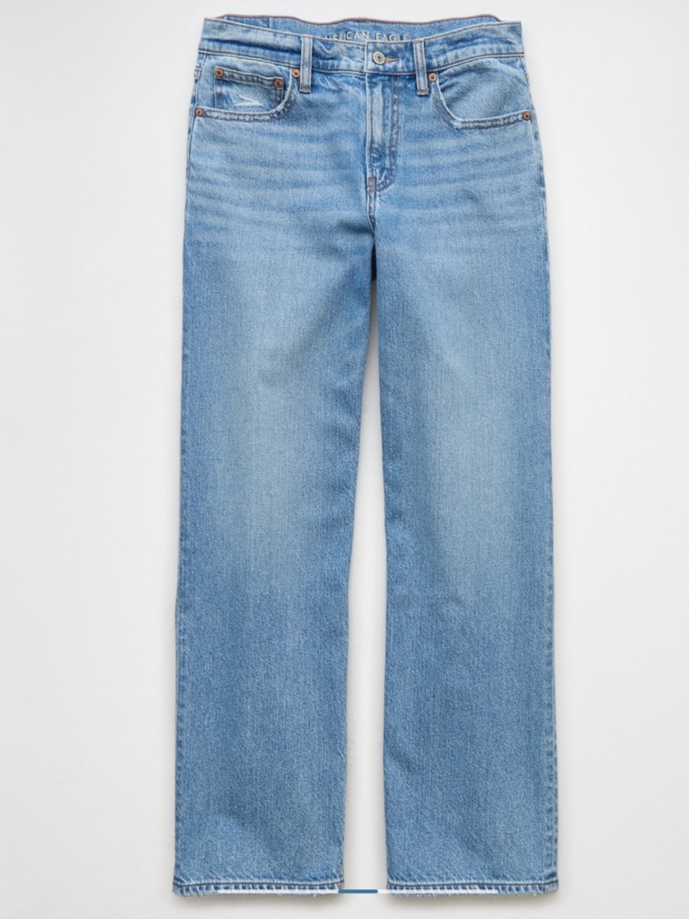 American Eagle Outfitters Light Blue Straight Leg Jeans - Picture 3 of 3